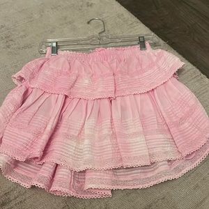 Loveshackfancy ruffle mini size xs light pink worn 3 times